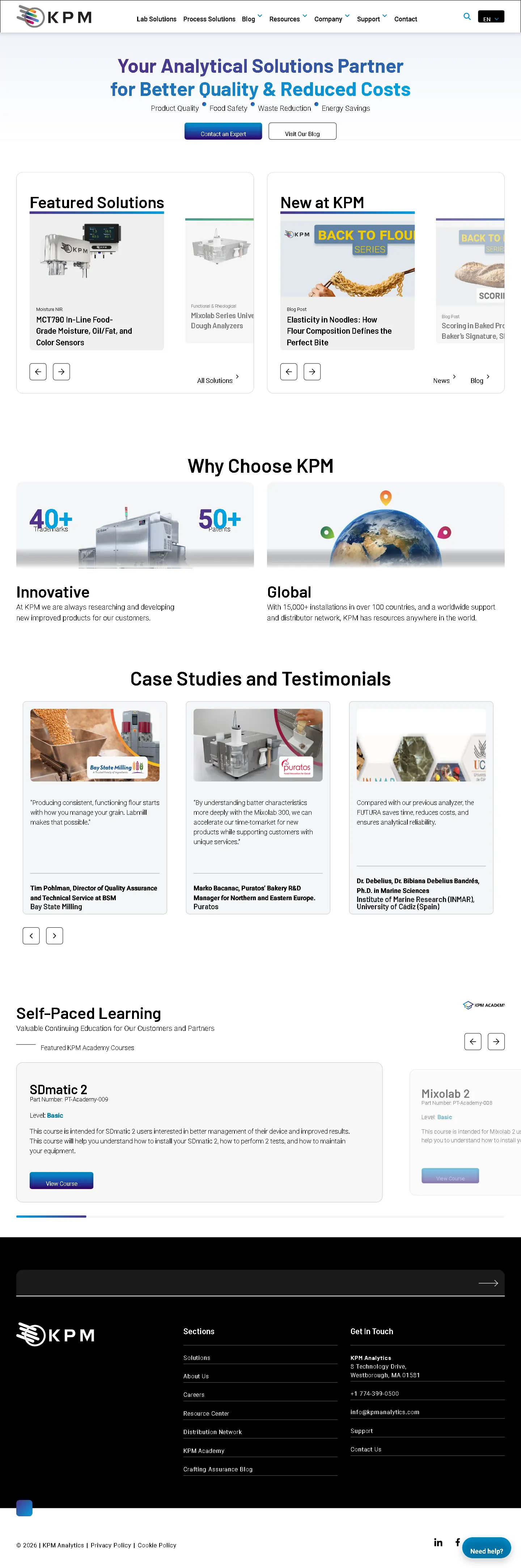 Full KPM Analytics homepage now